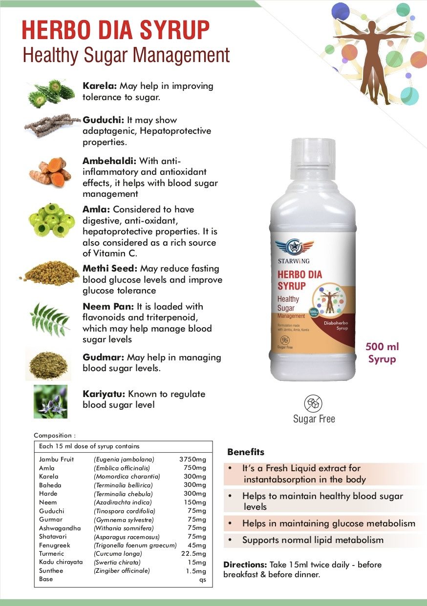 HERBO DIA SYRUP 500 ML